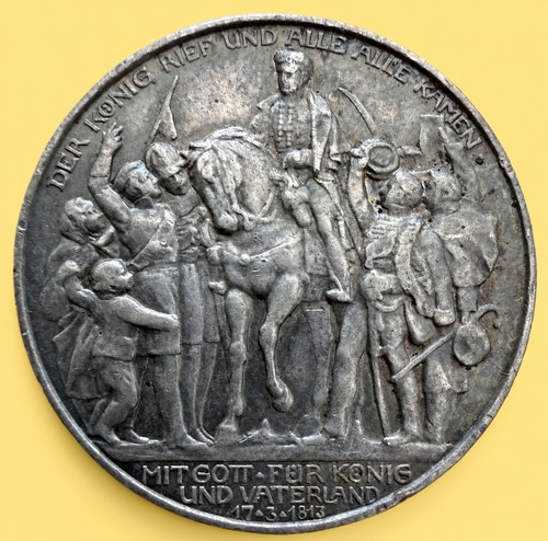 Mark 1913 preußen silber - 3,