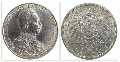 Kaiserreich mark stück 1913 - stück,