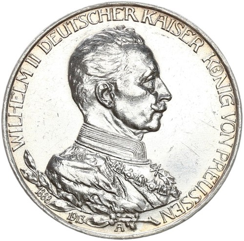 Preußen wilhelm 3 mark - preußen, ii.